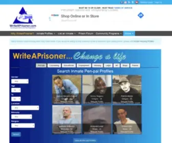 Writeaprisoner.com(Write A Prisoner) Screenshot