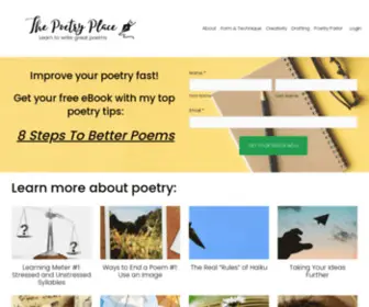 Writebetterpoems.com(The Poetry Place) Screenshot