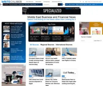 Writecaliber.com(The gulf news) Screenshot