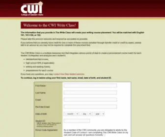 Writeclasscwi.com(The Write Class) Screenshot