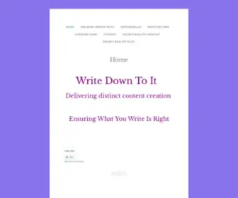 Writedowntoit.net(Ensuring What's Write Is Right) Screenshot