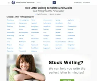 Writeexpress.com(FREE Example Letter Templates) Screenshot