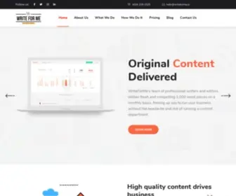 Writeforme.io(More than just a Content Agency) Screenshot