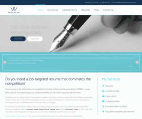 Writeforyouresumes.com(Do you need a job) Screenshot