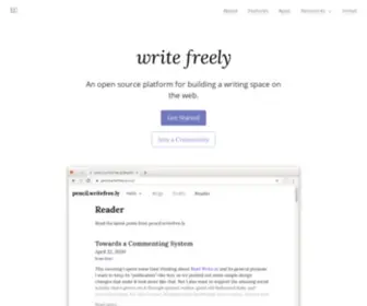 Writefreely.org(WriteFreely) Screenshot
