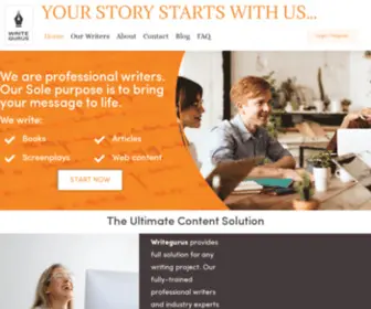 Writegurus.com(Home) Screenshot