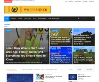 Writeminer.com(Write Miner) Screenshot