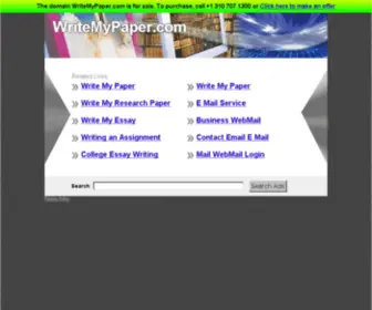 Writemypaper.com(The Leading Write my Paper Site on the Net) Screenshot