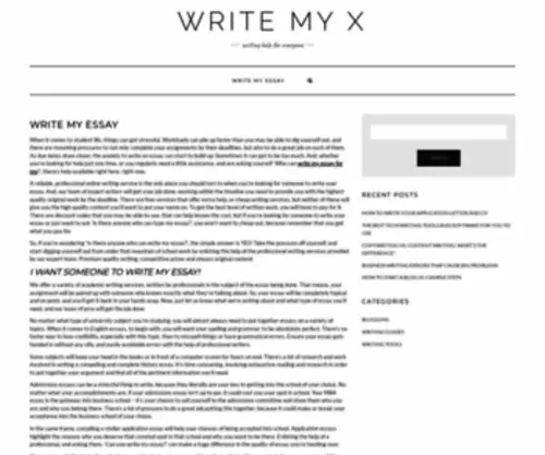 Writemyx.com(Writemyx) Screenshot