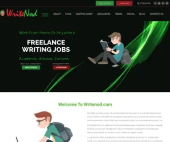 Writenod.com(Online Freelance Writing jobs on essays) Screenshot