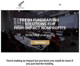 Writeonfundraising.com(Write On Fundraising) Screenshot