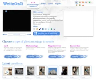 Writeonit.org(Photomontage Generator) Screenshot