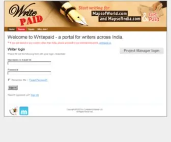 Writepaid.com(Write Paid) Screenshot