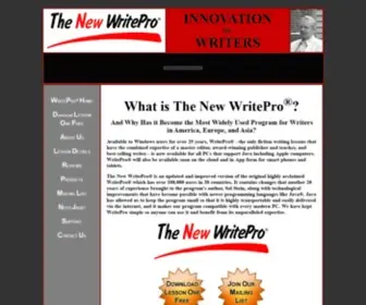 Writepro.com(Home of the New WritePro) Screenshot