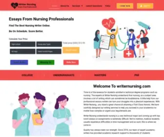 Writernursing.com(Essays From Nursing Professionals) Screenshot