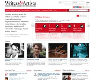Writersandartists.co.uk(Writers & Artists) Screenshot
