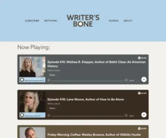Writersbone.com(Writer's Bone) Screenshot