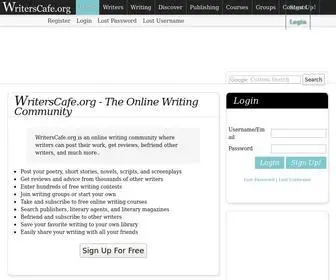 Writerscafe.org(The Online Writing Community) Screenshot