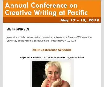 Writersconferenceatpacific.com(Writers Conference at Pacific) Screenshot