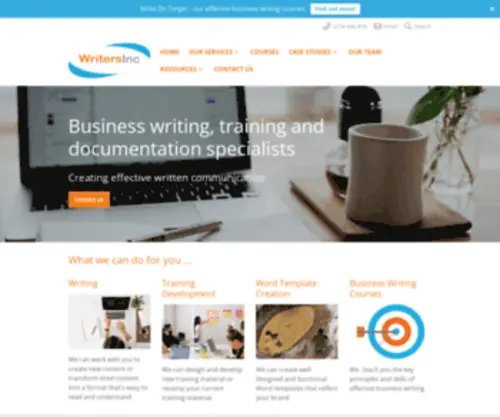 Writersinc.co.nz(Business writing) Screenshot