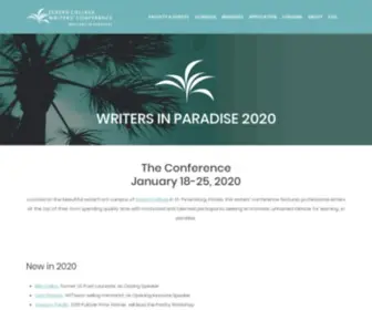Writersinparadise.com(Eckerd College Writer's Conference) Screenshot