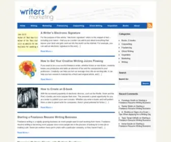 Writersmarketing.com(Marketing, Publicity, Press Release Archives) Screenshot