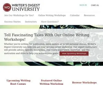 Writersonlineworkshops.com(Writer's Digest University) Screenshot