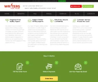 Writersperhour.com(Custom Paper Writing and Editing Service) Screenshot