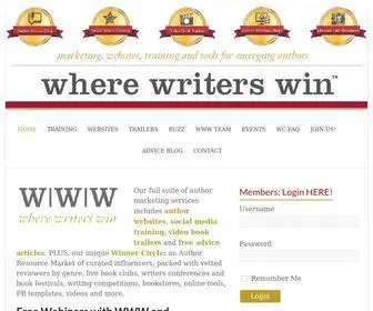 Writerswin.com(Where Writers Win) Screenshot