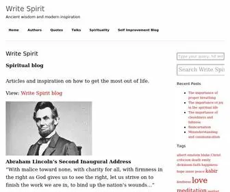 Writespirit.net(Write Spirit) Screenshot