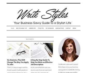 Writestylesonline.com(Write Styles) Screenshot