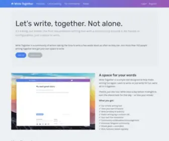 Writetogether.space(Learn to write in 2020) Screenshot