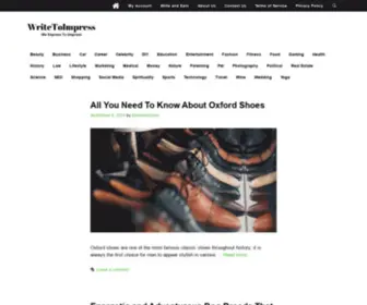 Writetoimpress.com(We Express To Impress) Screenshot