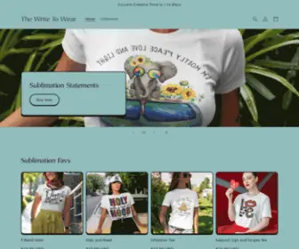 Writetowear.com(The Write To Wear) Screenshot