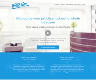 Writeupp.com(Practice Management Software used by 13) Screenshot