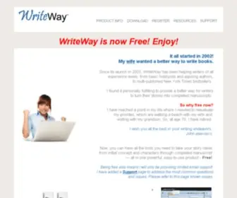 Writewaypro.com(Writing Software) Screenshot