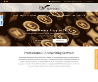 Writewisdom.com(Ghostwriting Services) Screenshot