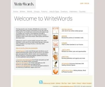 Writewords.org.uk(Writewords) Screenshot