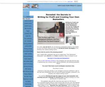 Writing-For-Profit.com(Writing for Profit) Screenshot