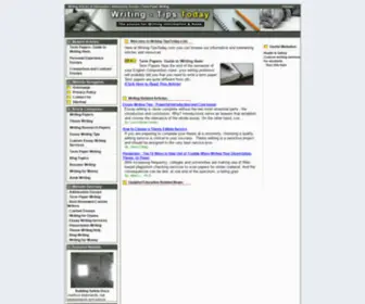 Writing-Tipstoday.com(Writing Tips Today) Screenshot