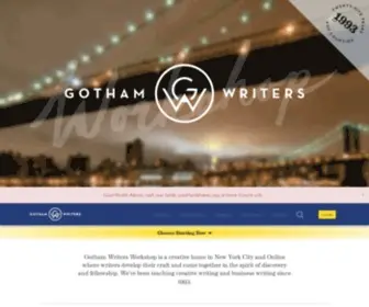 Writingclasses.com(Gotham writers workshop) Screenshot