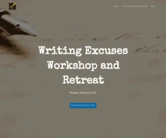 Writingexcusesretreat.com(WXR) Screenshot