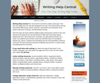 Writinghelp-Central.com(Writing Help Gateway For Letter Writing) Screenshot