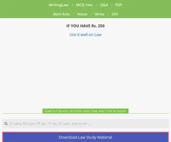 Writinglaw.com(Bare Act) Screenshot