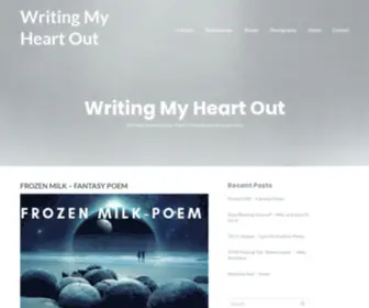 Writingmyheartout.com(Writing My Heart Out) Screenshot