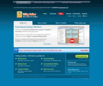 Writingoutliner.com(Writing Outliner) Screenshot