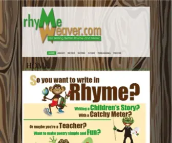 Writingrhymeandmeter.com(For Writing Better Rhyme and Meter) Screenshot