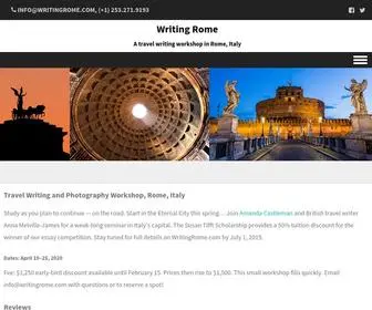 Writingrome.com(A travel writing workshop in Rome) Screenshot