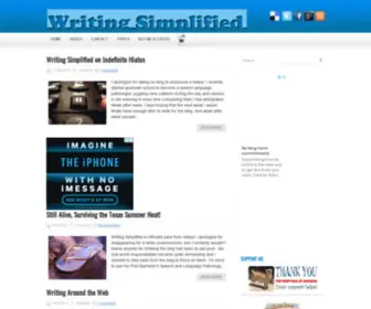 Writingsimplified.com(Writing Simplified aims to put good writing at everyone's fingertips. The ability to write well) Screenshot