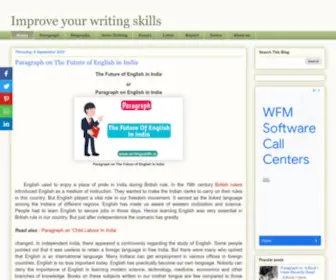 Writingskills.in(Improve your writing skills) Screenshot